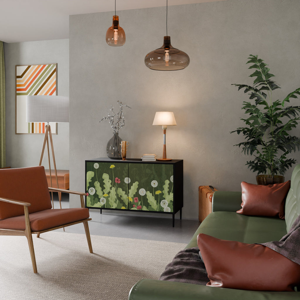 Buffet 2 portes DANDELION AMUSE en finition noire