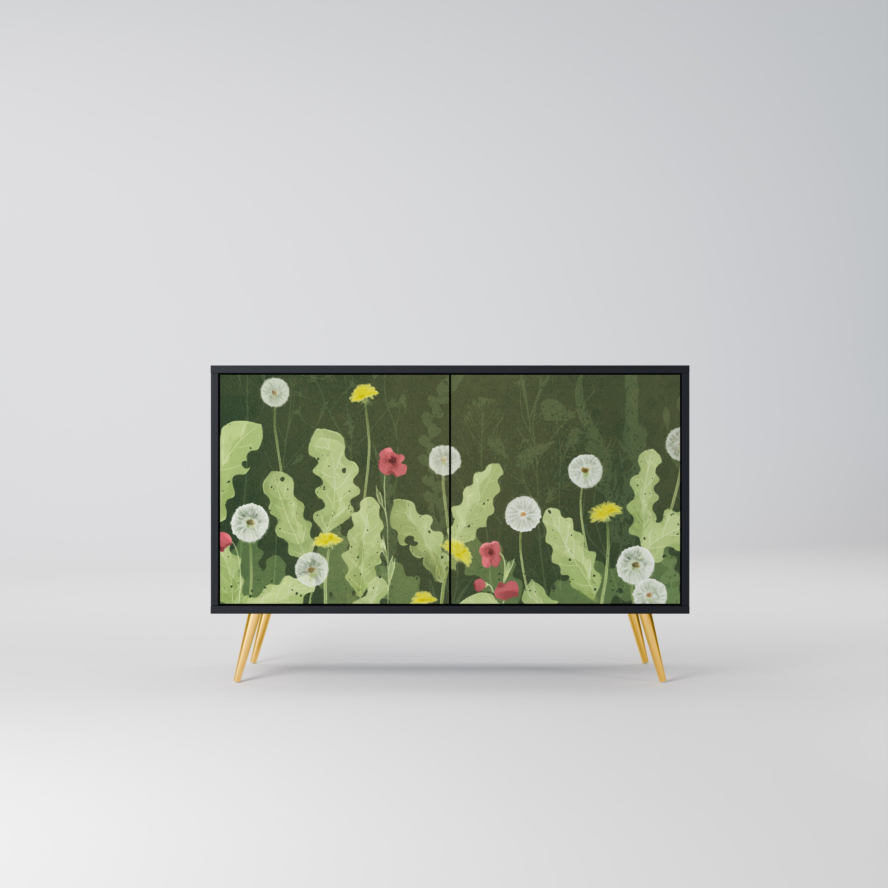 Buffet 2 portes DANDELION AMUSE en finition noire