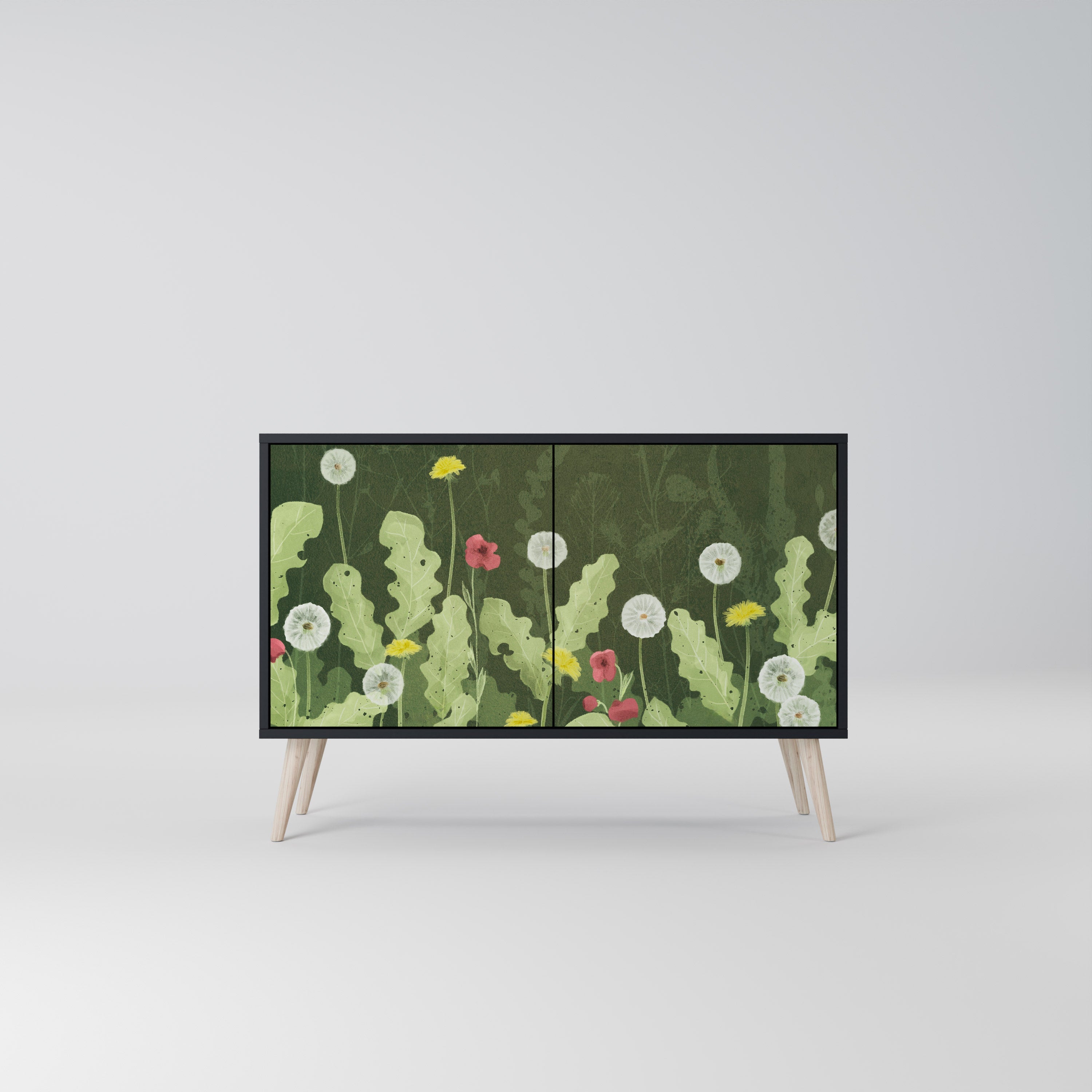 Buffet 2 portes DANDELION AMUSE en finition noire