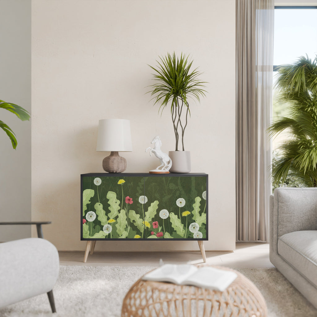 Buffet 2 portes DANDELION AMUSE en finition noire