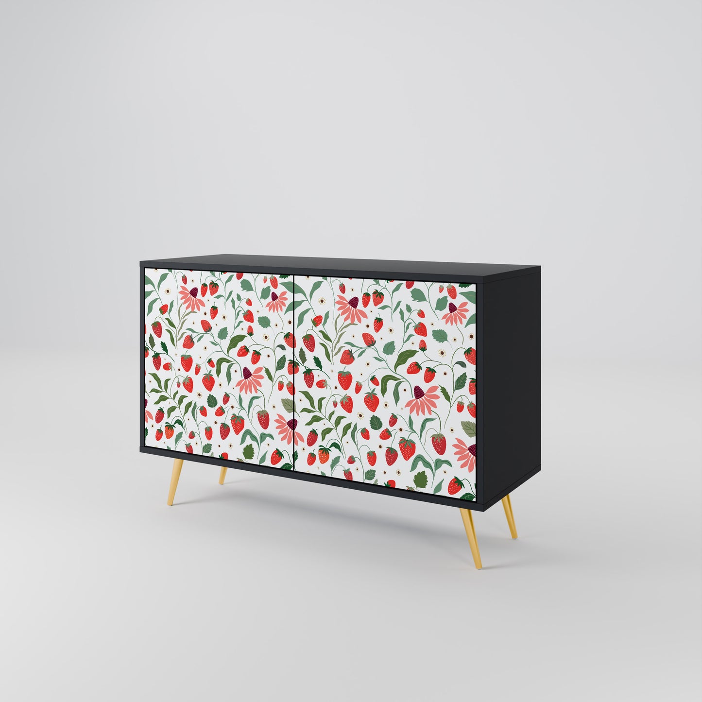 FLOWERS AND STRAWBERRIES 2-Door Sideboard