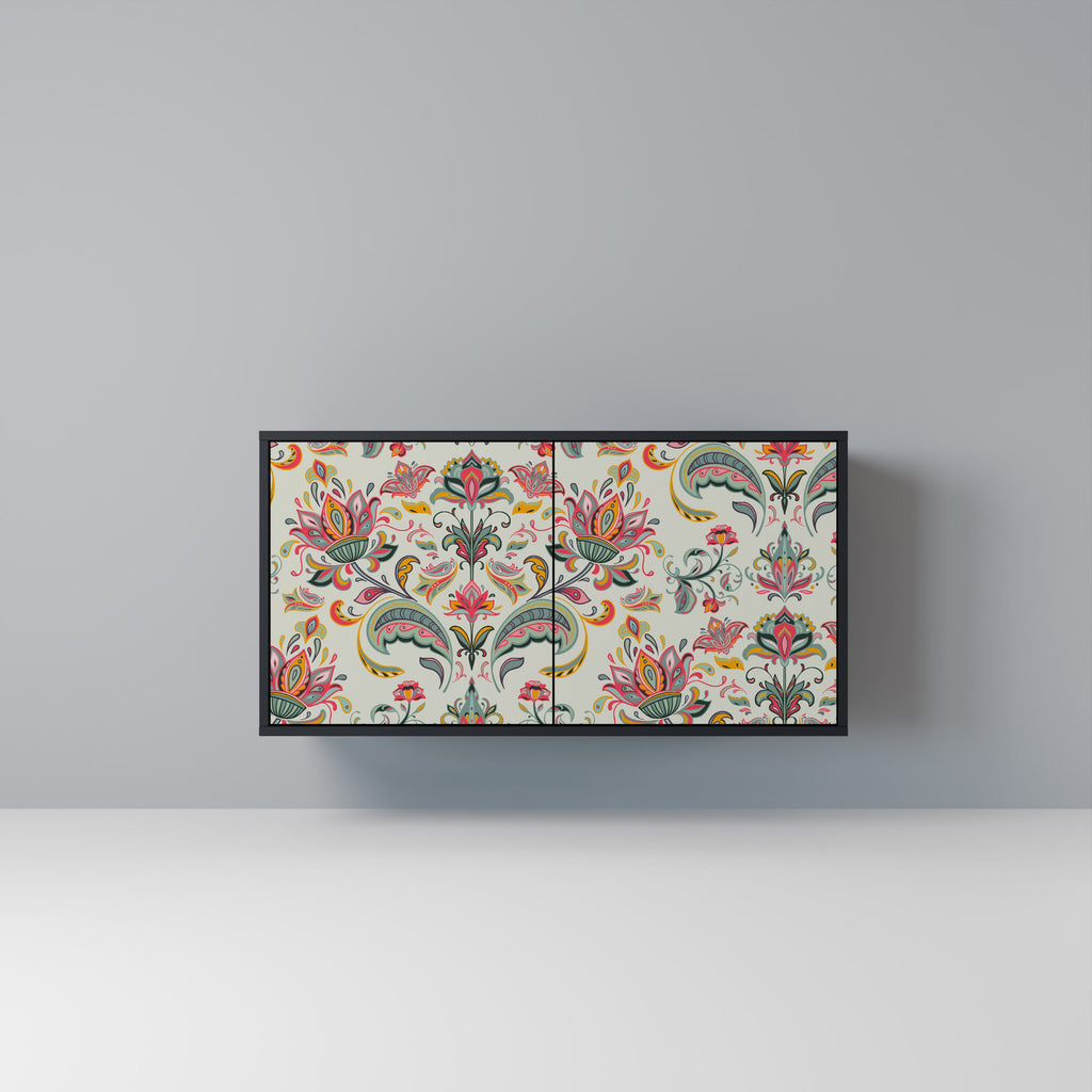 Buffet 2 portes ORGANIC FOLKLORE finition noire