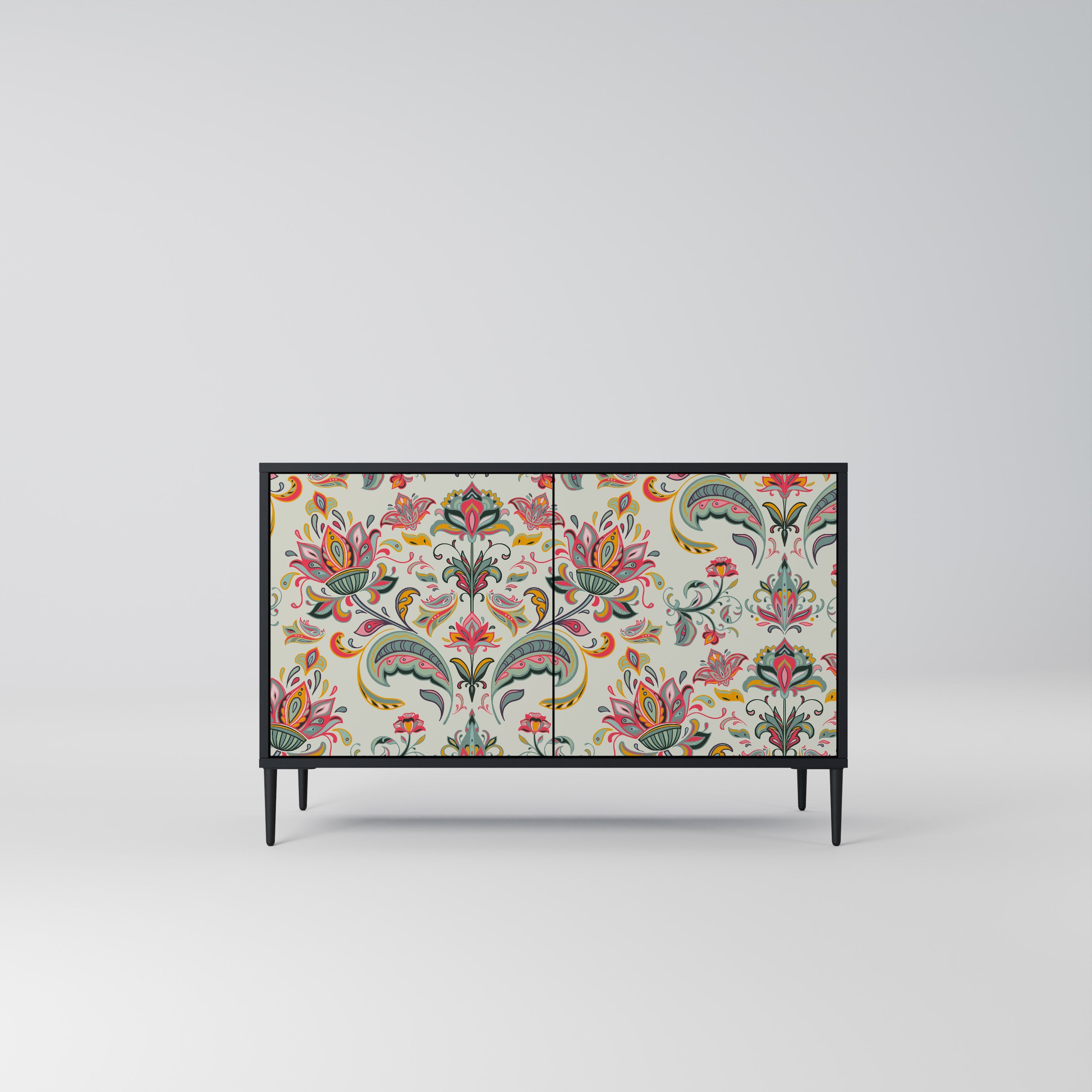 Buffet 2 portes ORGANIC FOLKLORE finition noire