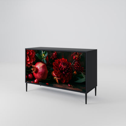 DAHLIAS AND POMEGRANATES 2-Door Sideboard