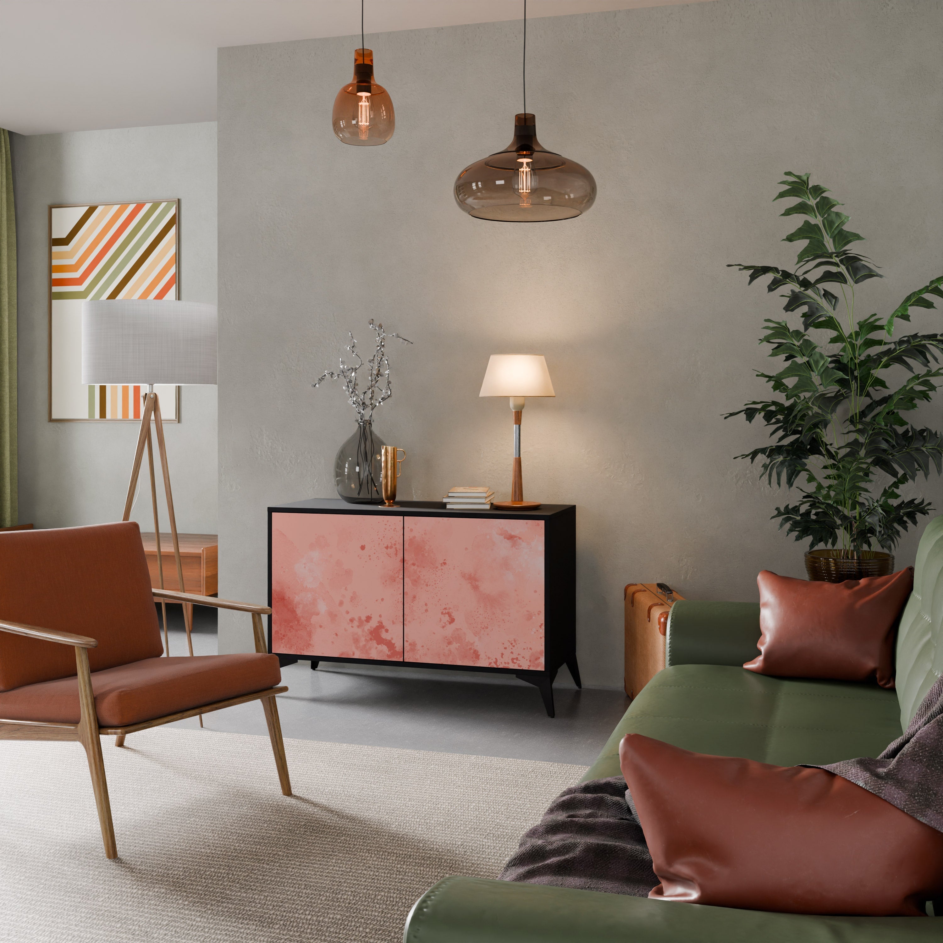 Buffet 2 portes CRANE DANCE finition noire