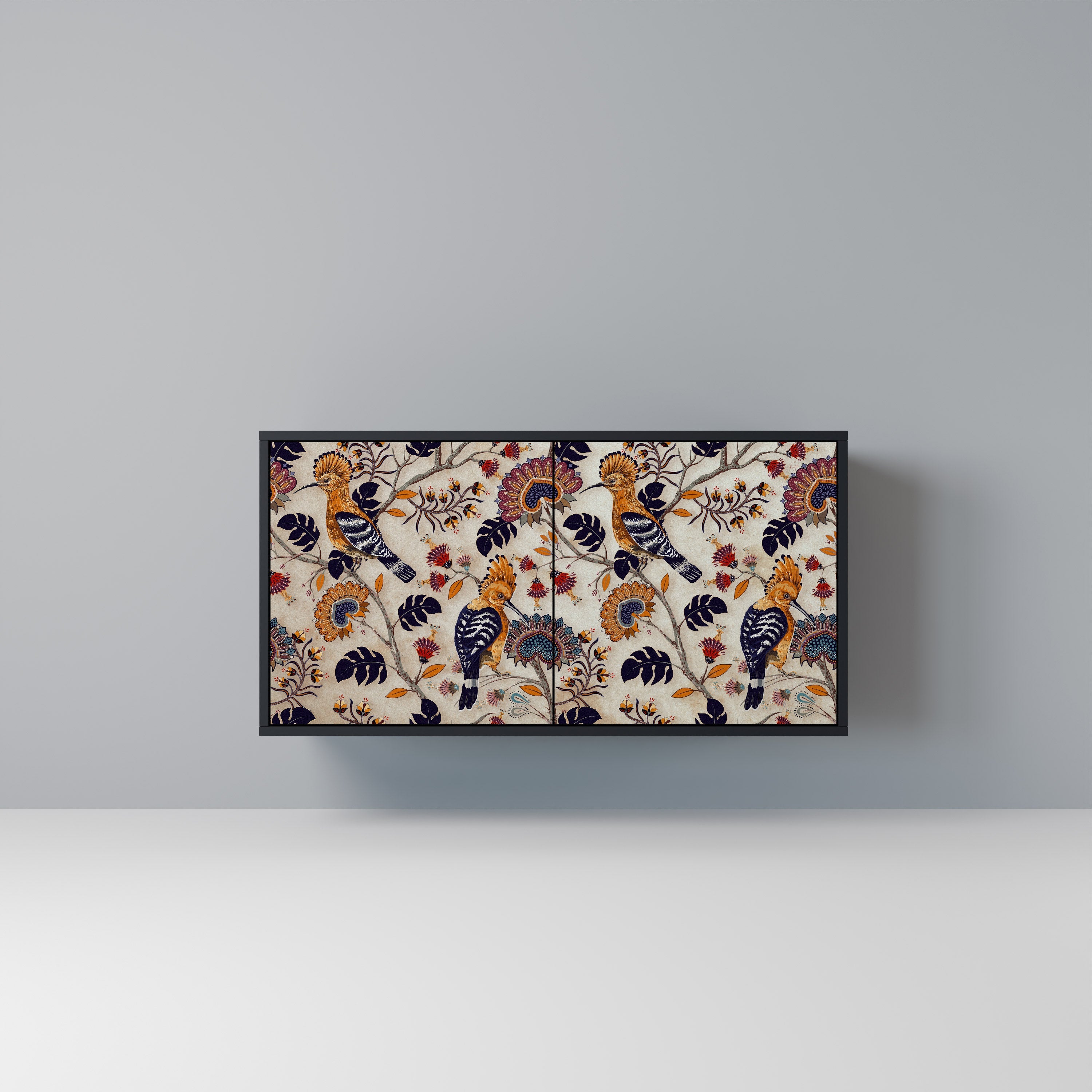 Buffet 2 portes EMINENT HOOPOE en finition noire