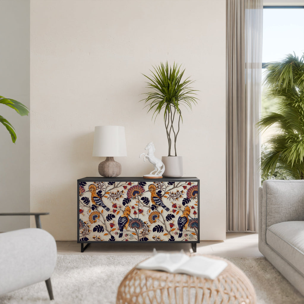 Buffet 2 portes EMINENT HOOPOE en finition noire