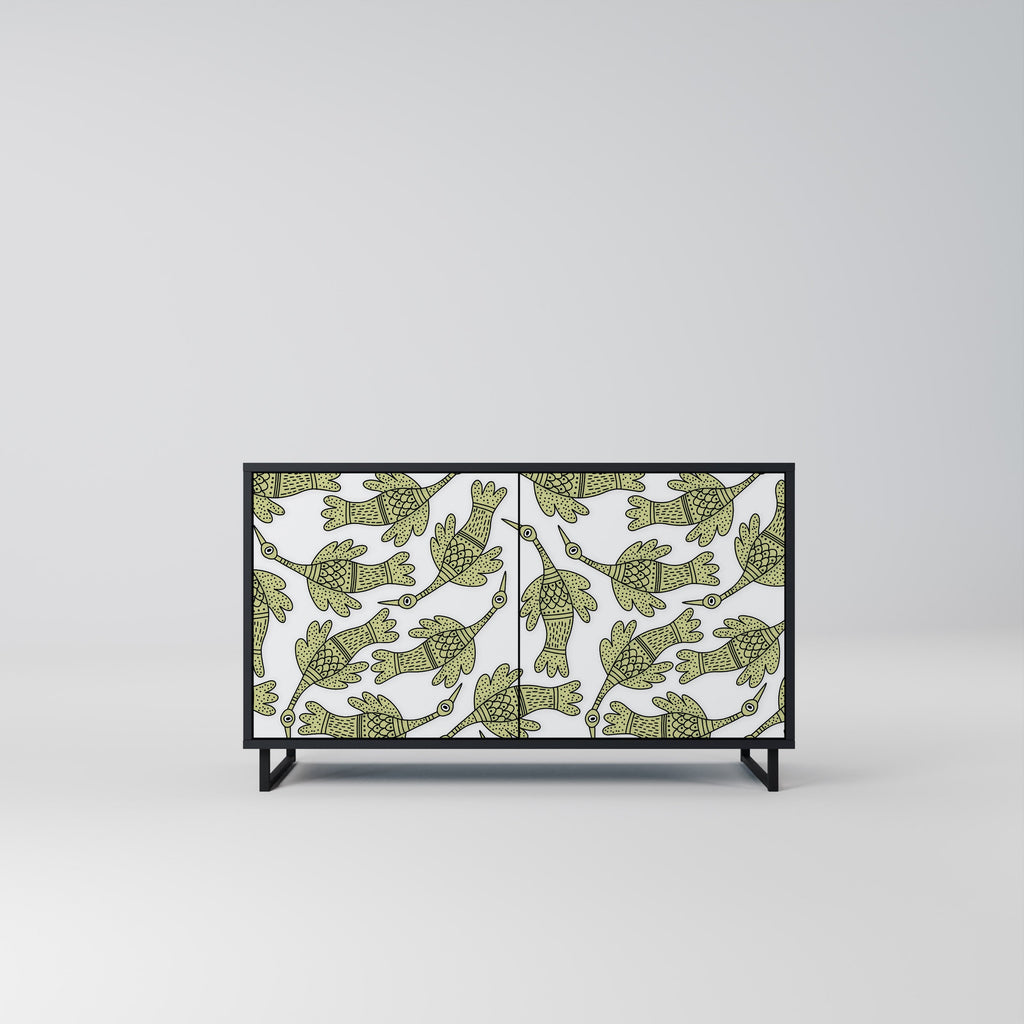 Buffet SEEDLING SONGBIRD à 2 portes, finition noire