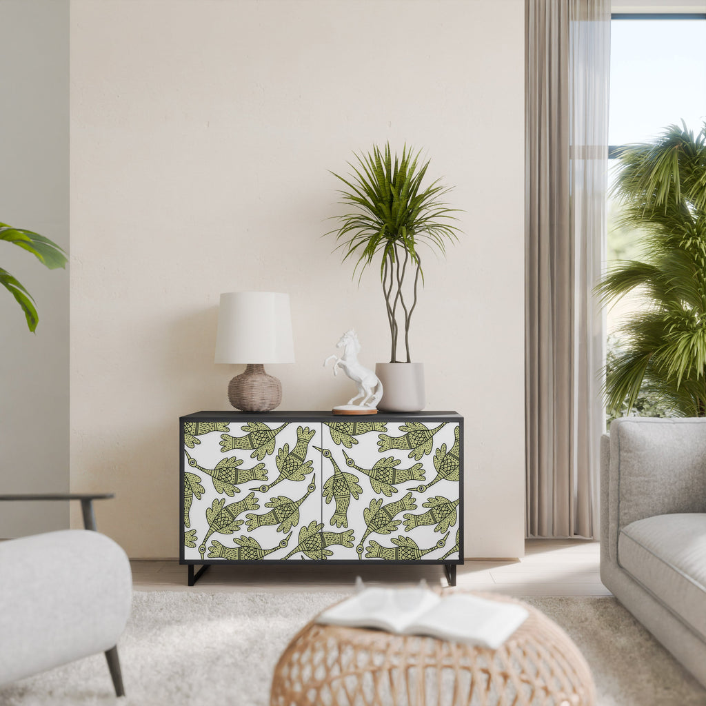 Buffet SEEDLING SONGBIRD à 2 portes, finition noire