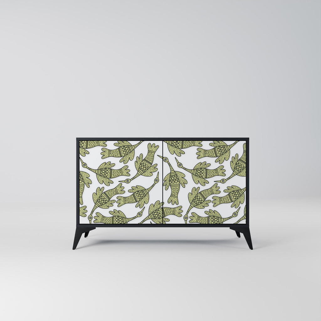 Buffet SEEDLING SONGBIRD à 2 portes, finition noire