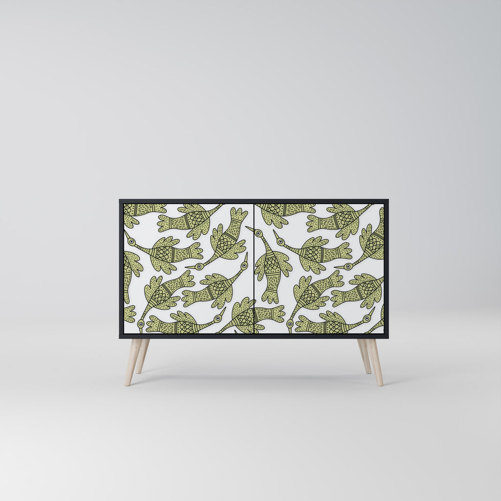 Buffet SEEDLING SONGBIRD à 2 portes, finition noire