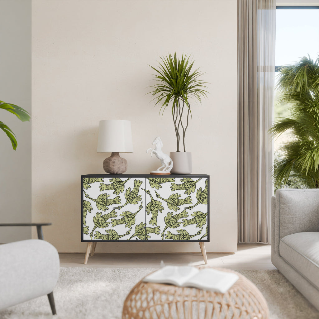 Buffet SEEDLING SONGBIRD à 2 portes, finition noire