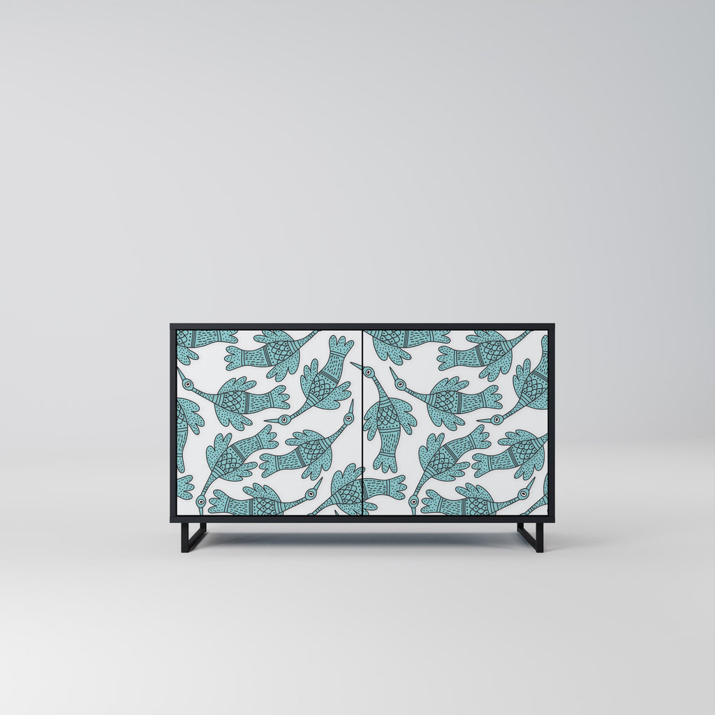 Buffet 2 portes WATERSPOUT SONGIBIRD en finition noire