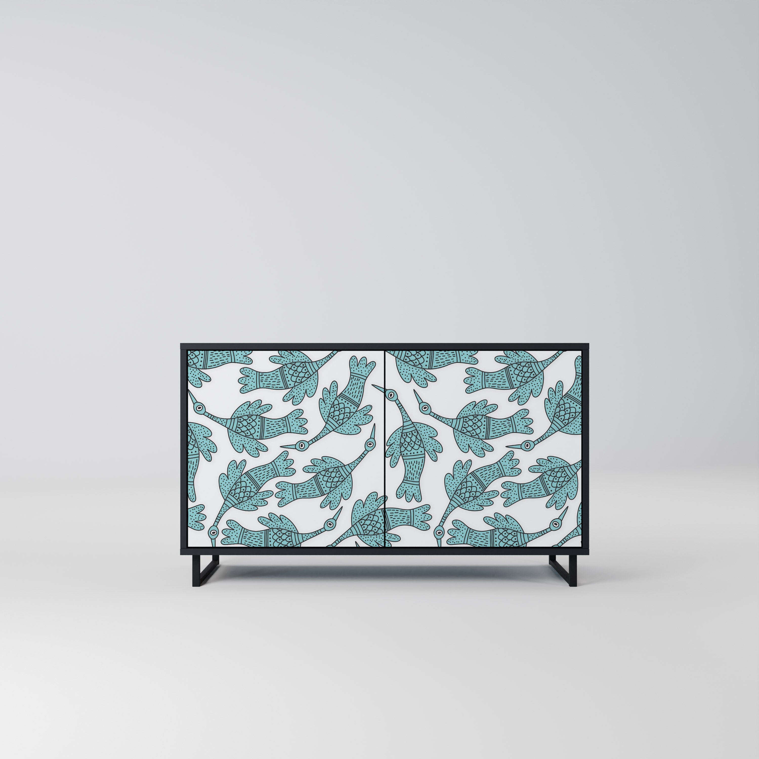 Buffet 2 portes WATERSPOUT SONGIBIRD en finition noire