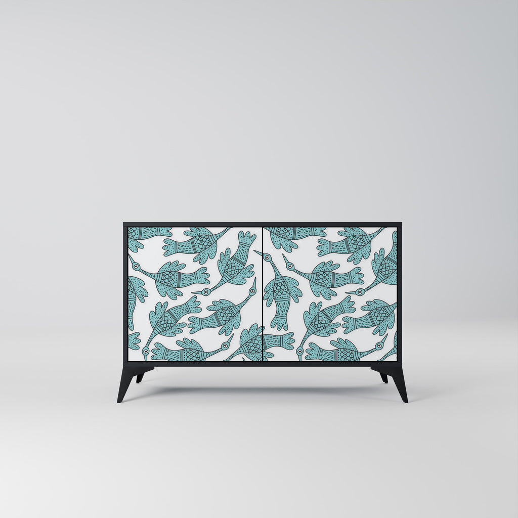 Buffet 2 portes WATERSPOUT SONGIBIRD en finition noire