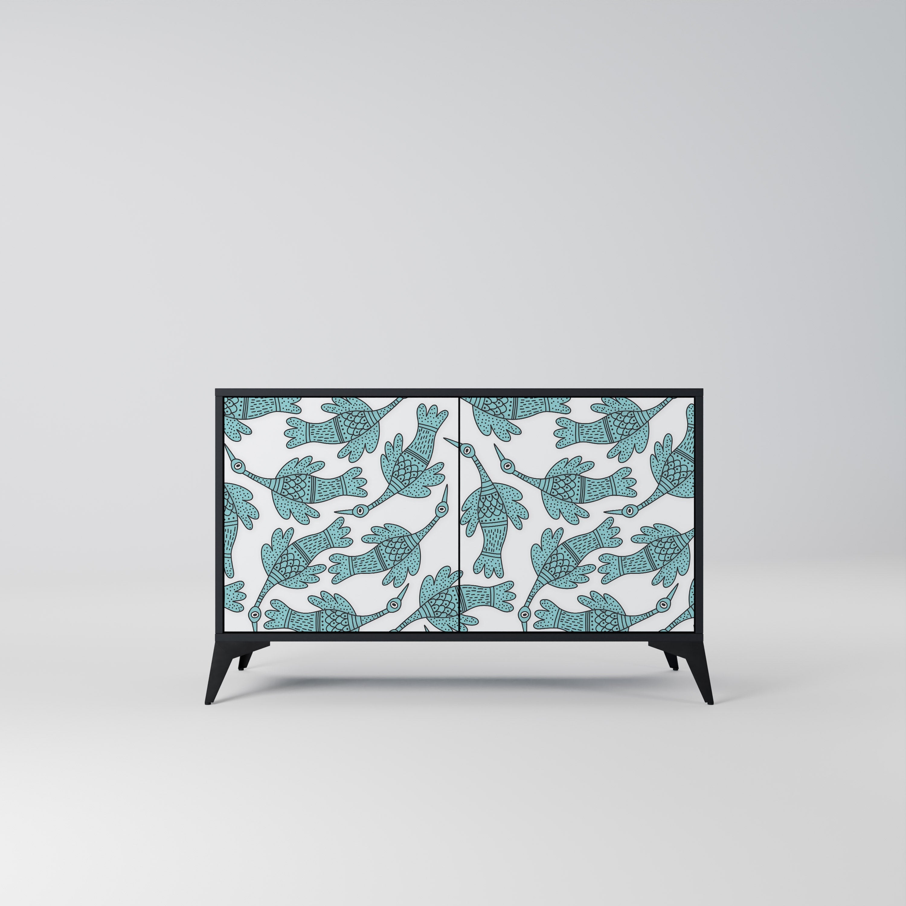 Buffet 2 portes WATERSPOUT SONGIBIRD en finition noire