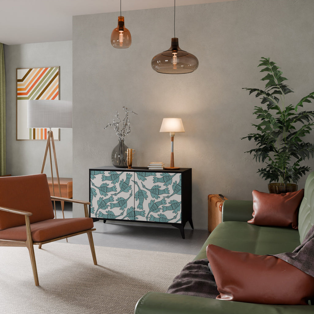 Buffet 2 portes WATERSPOUT SONGIBIRD en finition noire