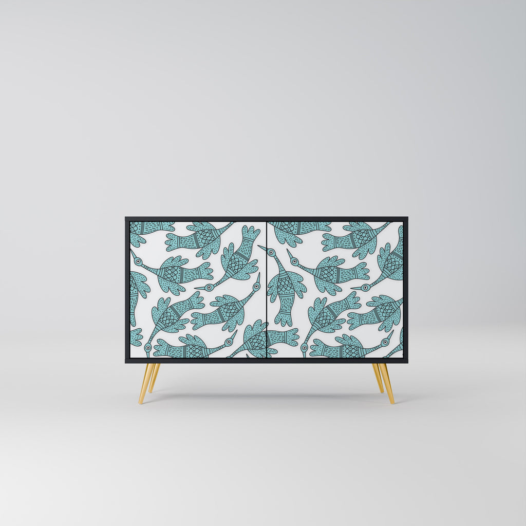 Buffet 2 portes WATERSPOUT SONGIBIRD en finition noire