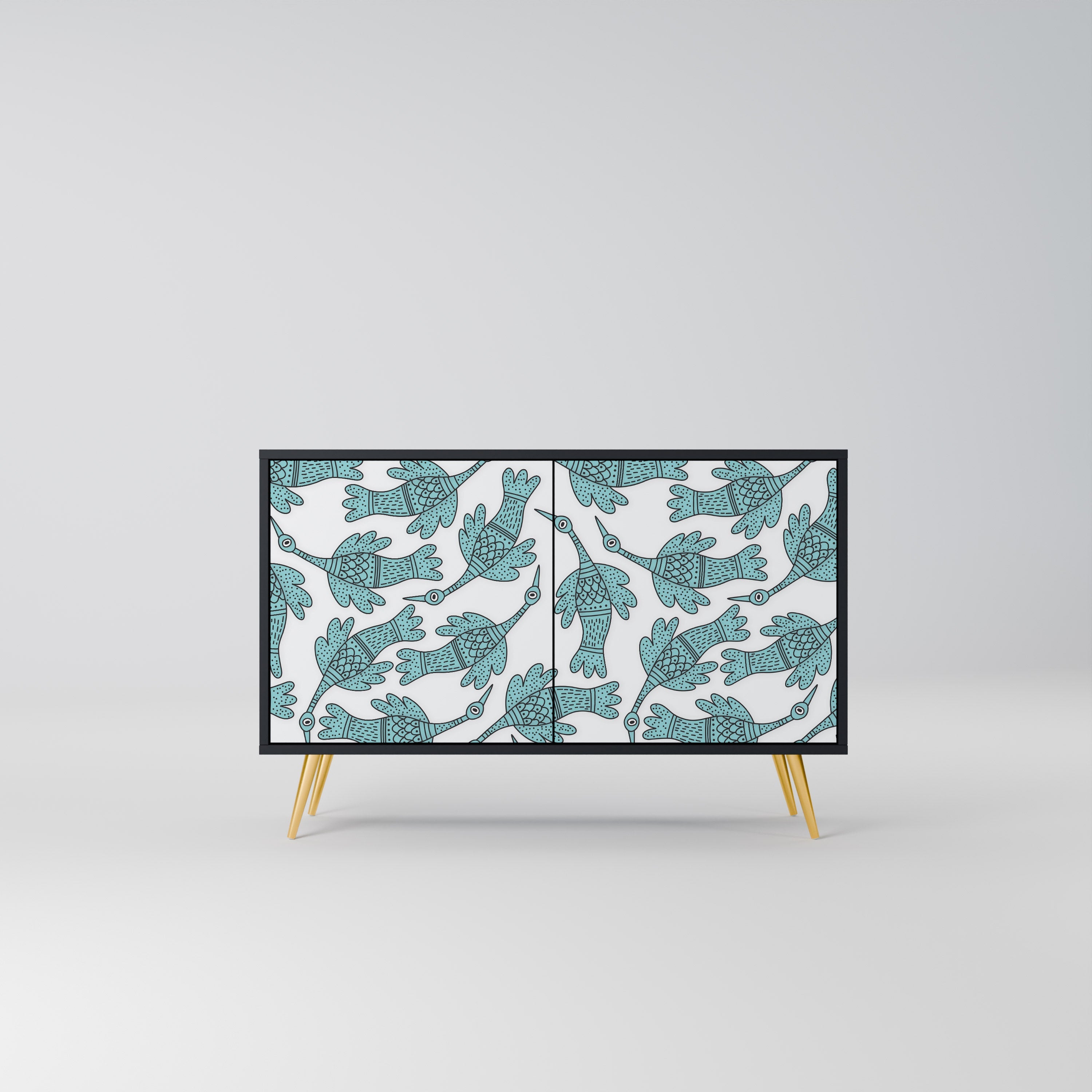 Buffet 2 portes WATERSPOUT SONGIBIRD en finition noire