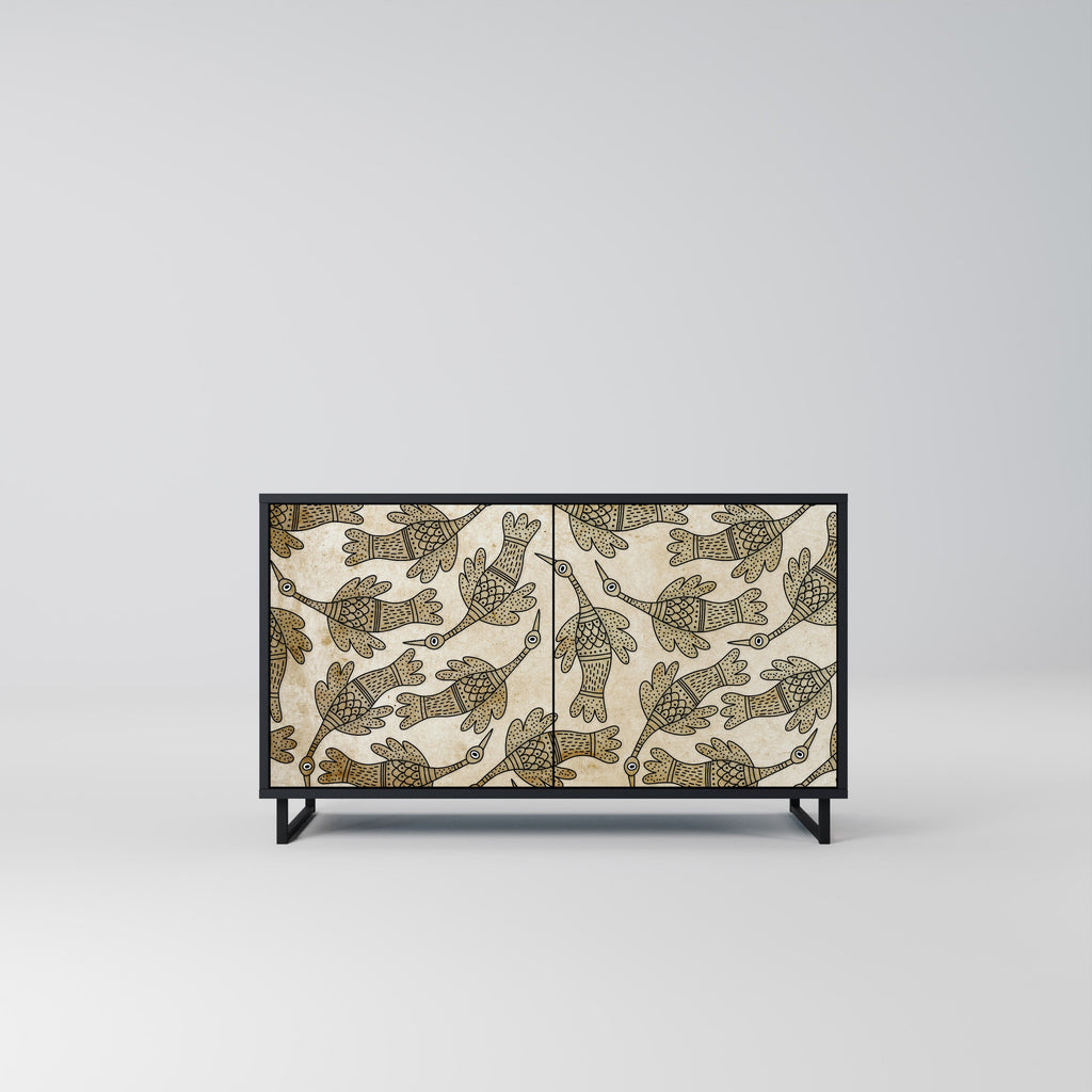 Buffet 2 portes ALMONDINE SONGBIRD finition noire