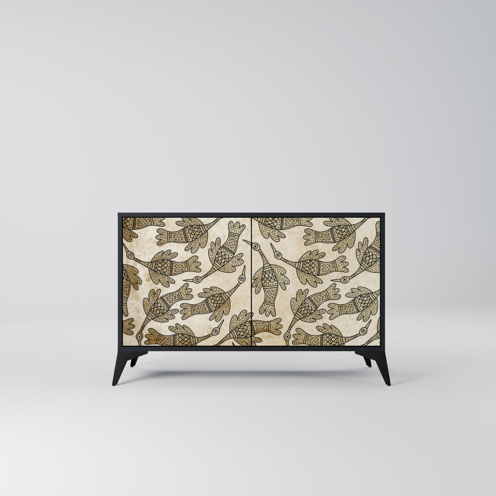 Buffet 2 portes ALMONDINE SONGBIRD finition noire