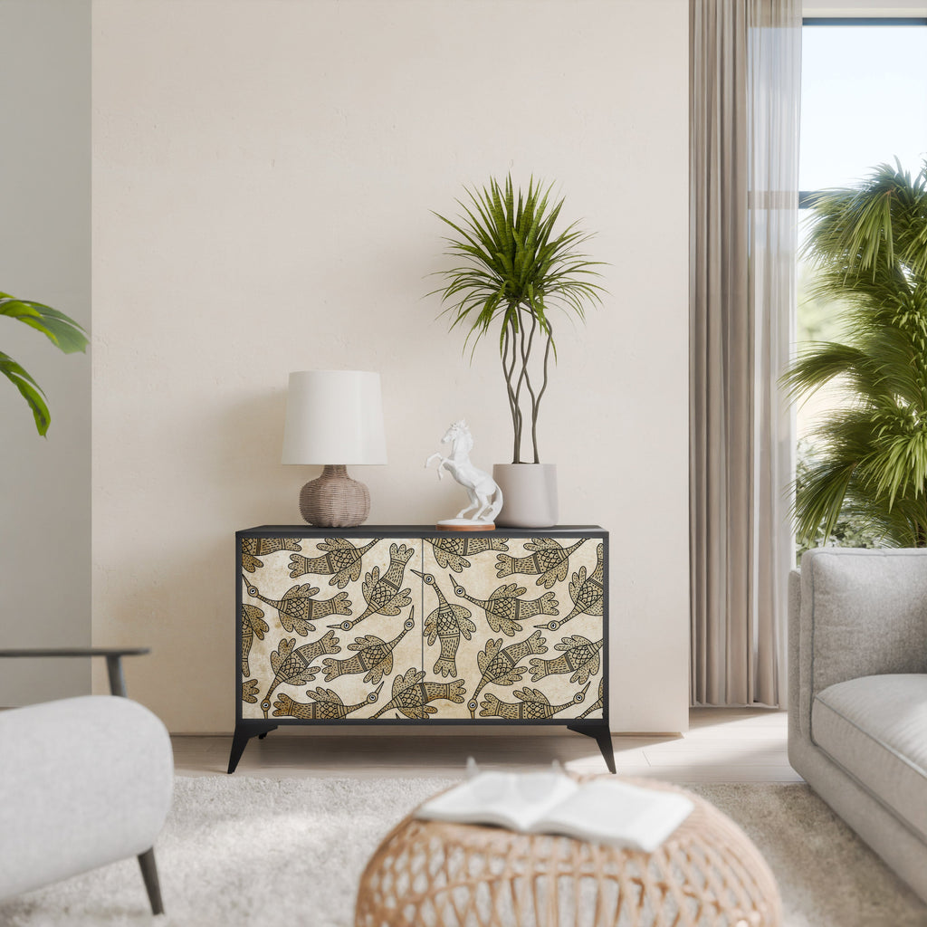 Buffet 2 portes ALMONDINE SONGBIRD finition noire