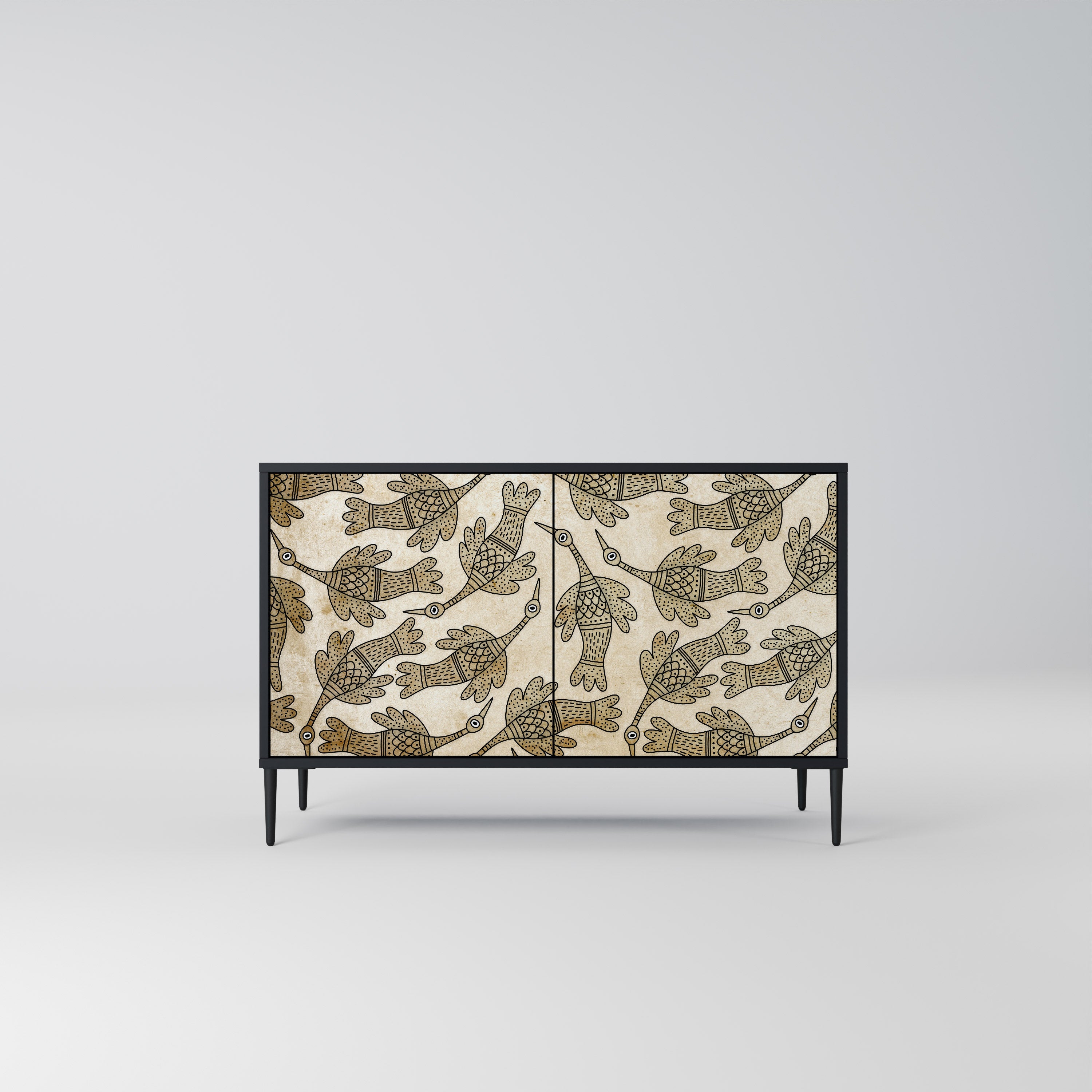 Buffet 2 portes ALMONDINE SONGBIRD finition noire