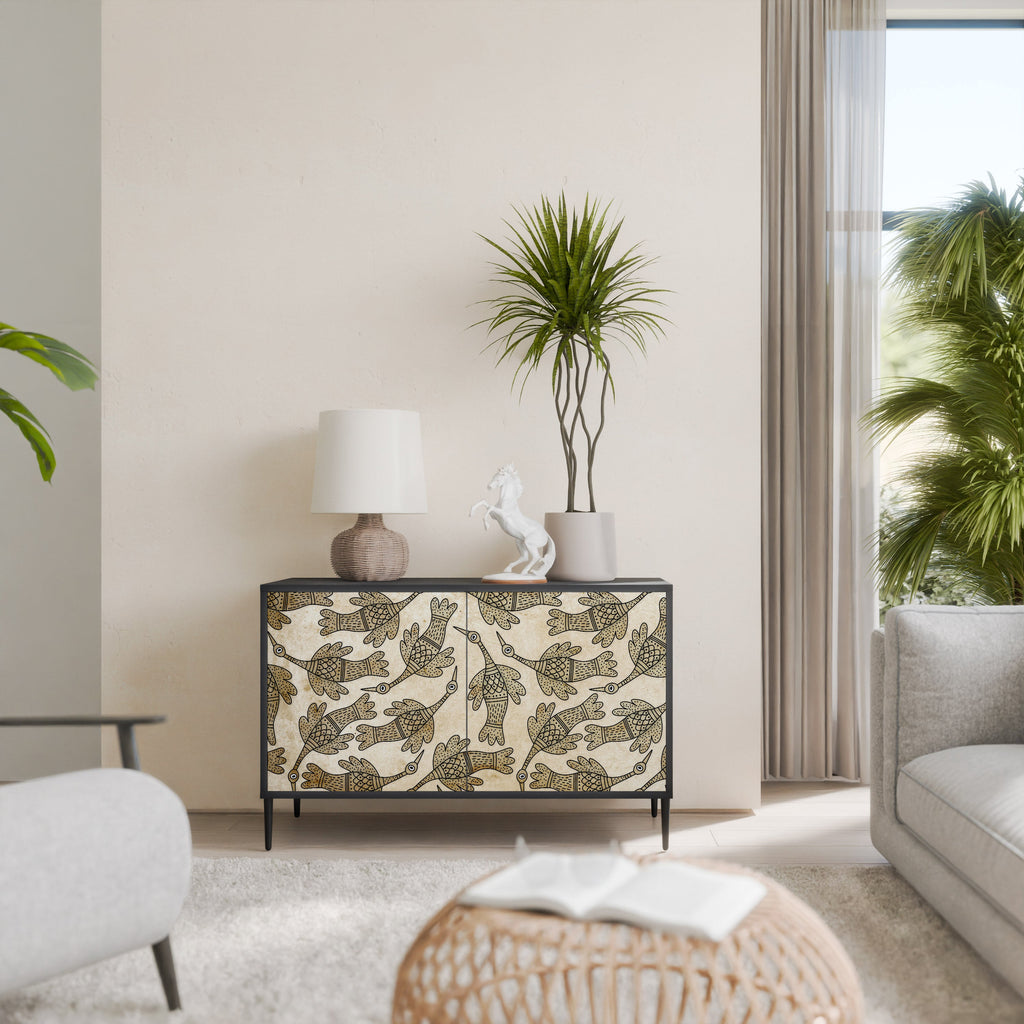 Buffet 2 portes ALMONDINE SONGBIRD finition noire