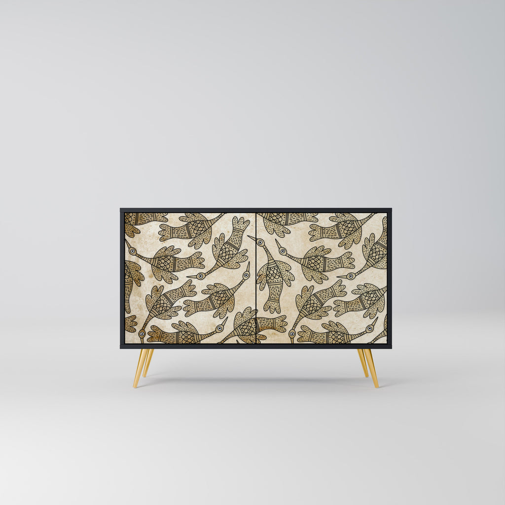 Buffet 2 portes ALMONDINE SONGBIRD finition noire