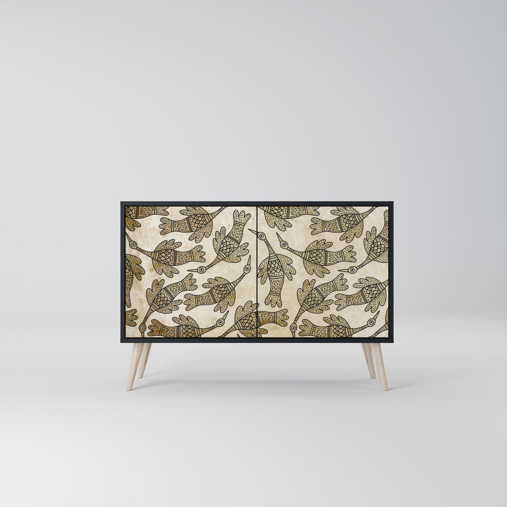 Buffet 2 portes ALMONDINE SONGBIRD finition noire