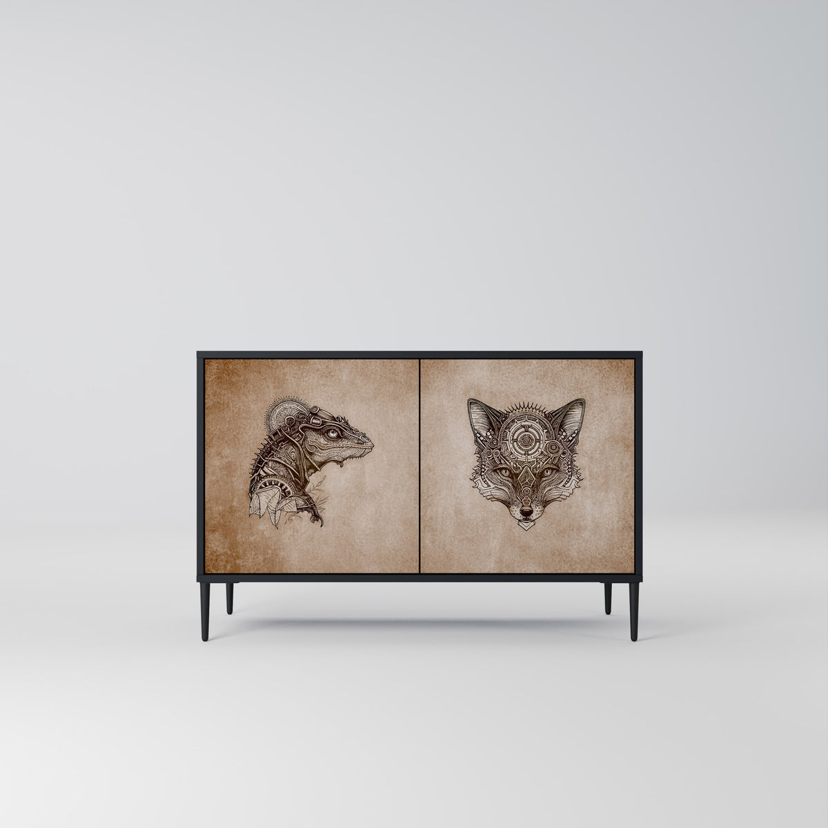 STEAMPUNK CLAN 2-Door Sideboard