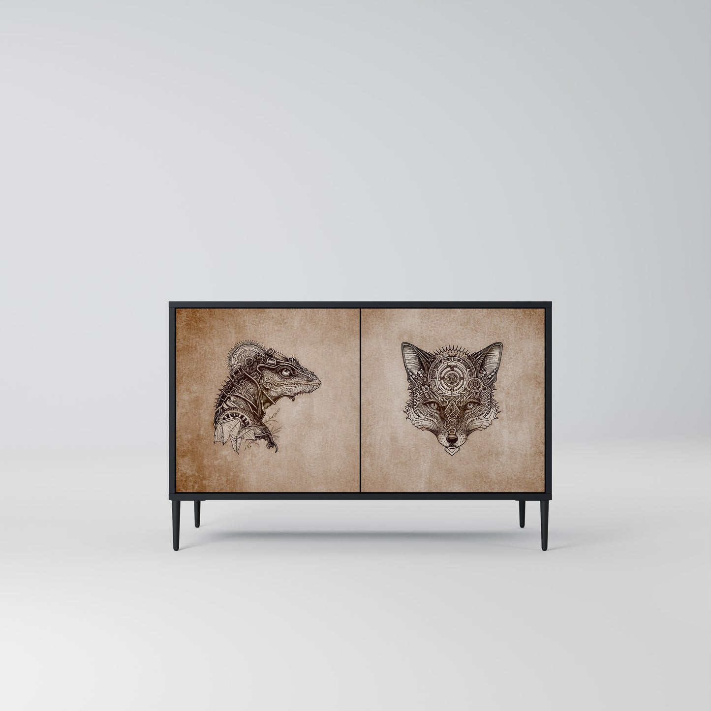 STEAMPUNK CLAN 2-Door Sideboard
