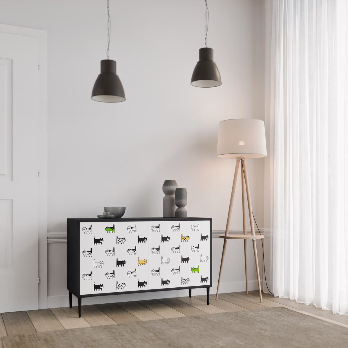 CATS COMPILATION 2-Door Sideboard