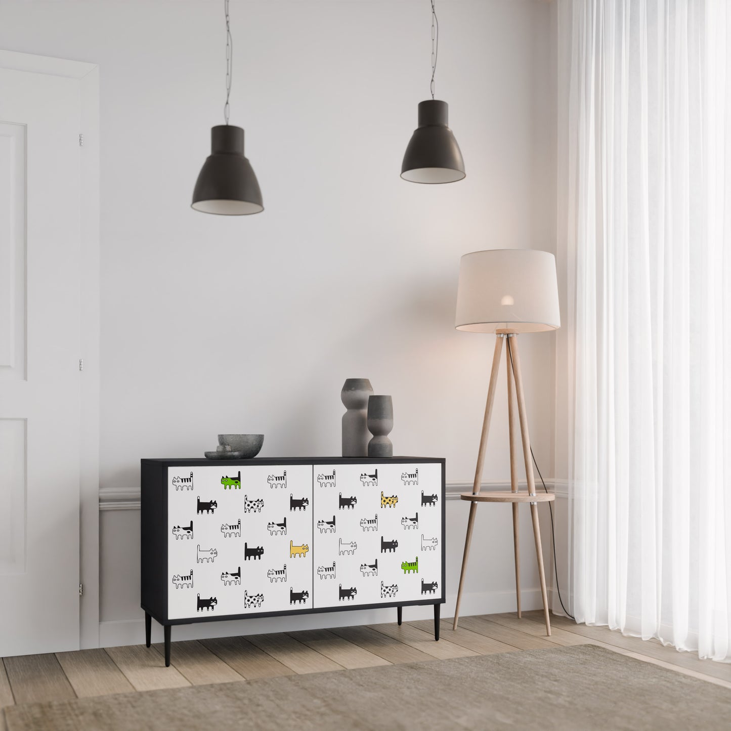 CATS COMPILATION 2-Door Sideboard