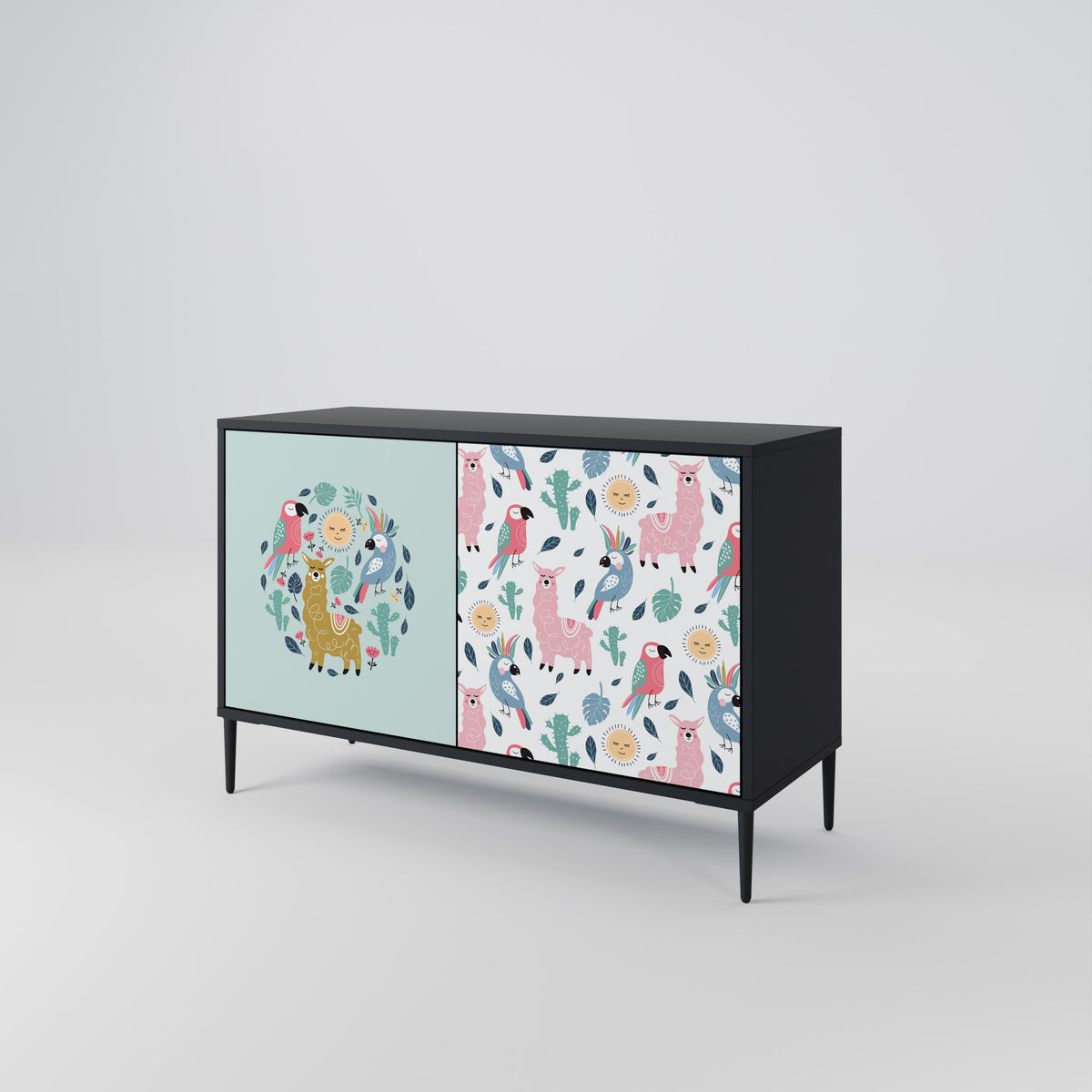COLORFUL ALPACAS 2-Door Sideboard
