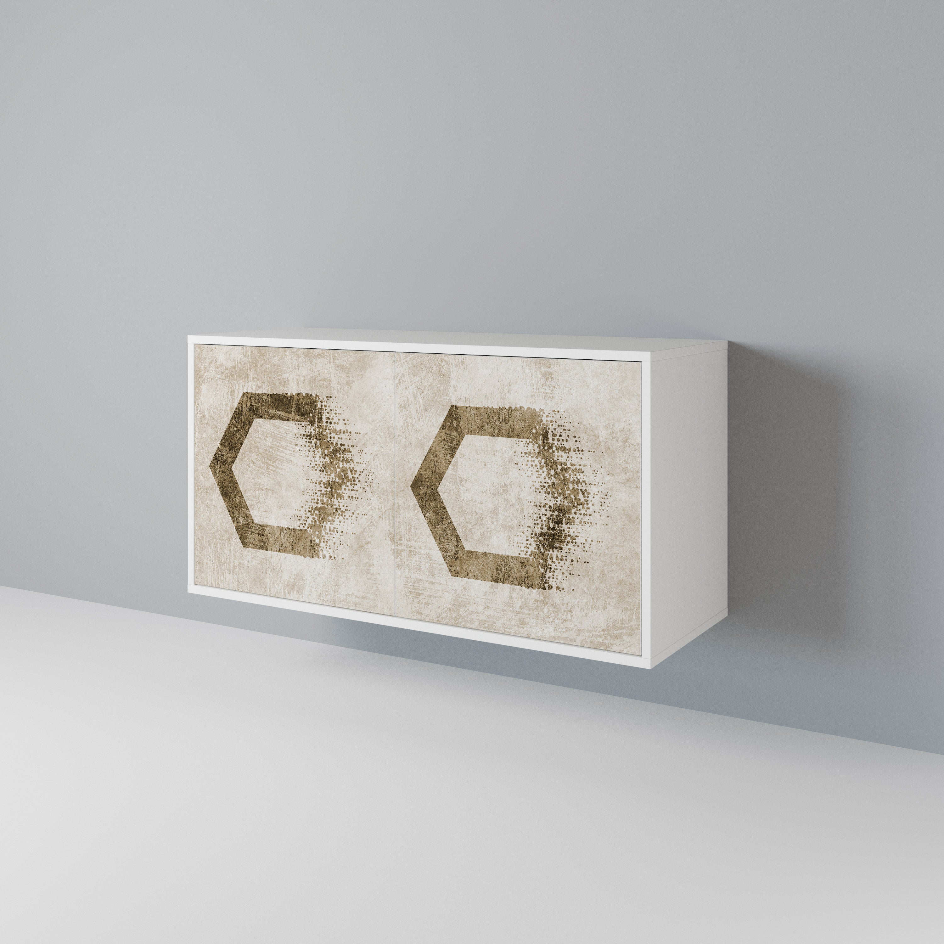 HEXAGONAL SHAPES 2-Door Sideboard