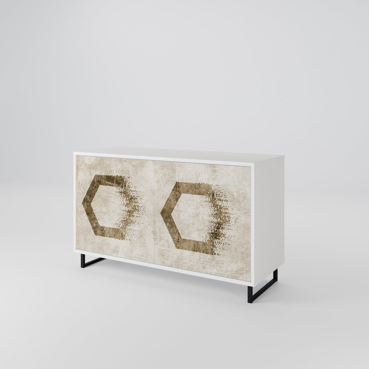 HEXAGONAL SHAPES 2-Door Sideboard