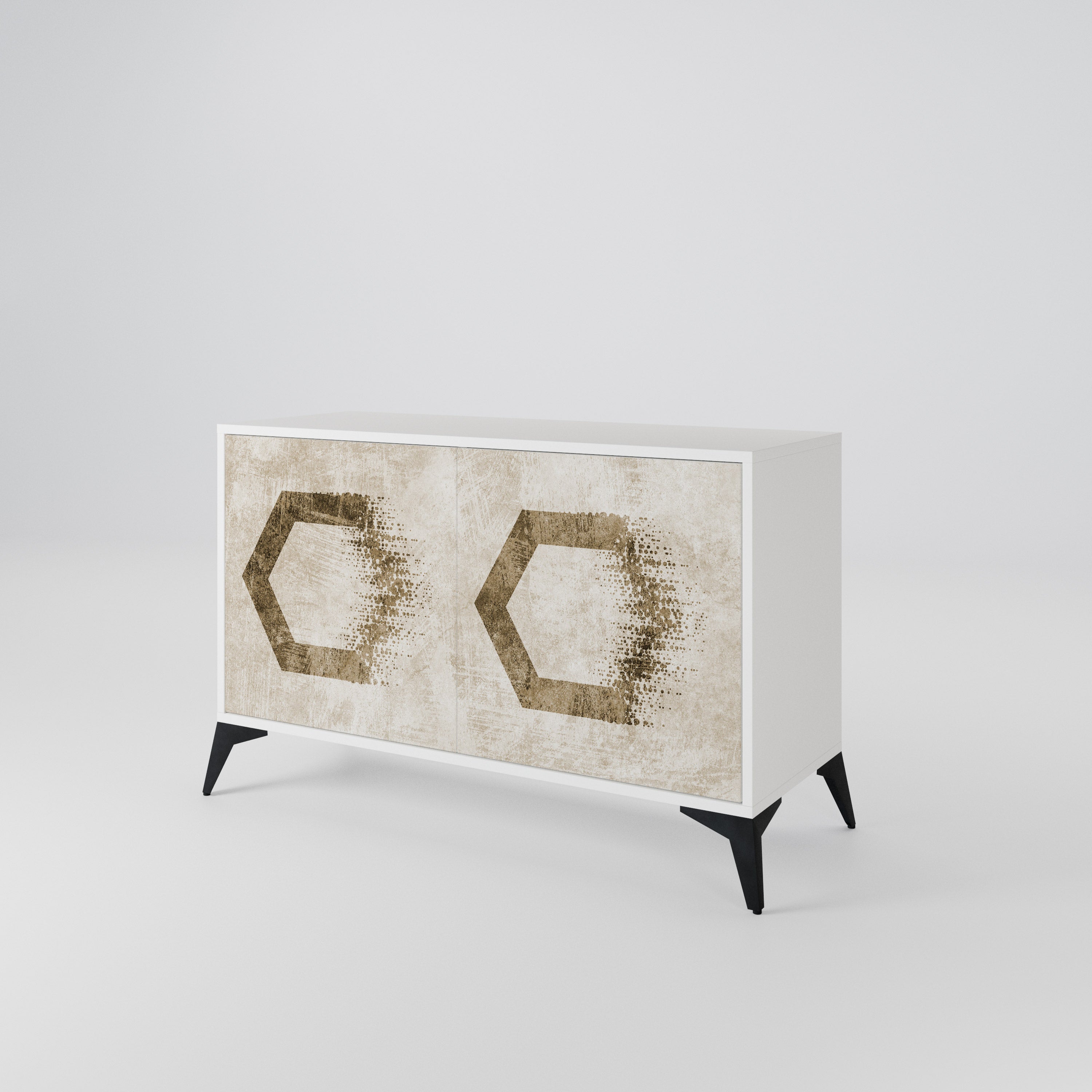 HEXAGONAL SHAPES 2-Door Sideboard