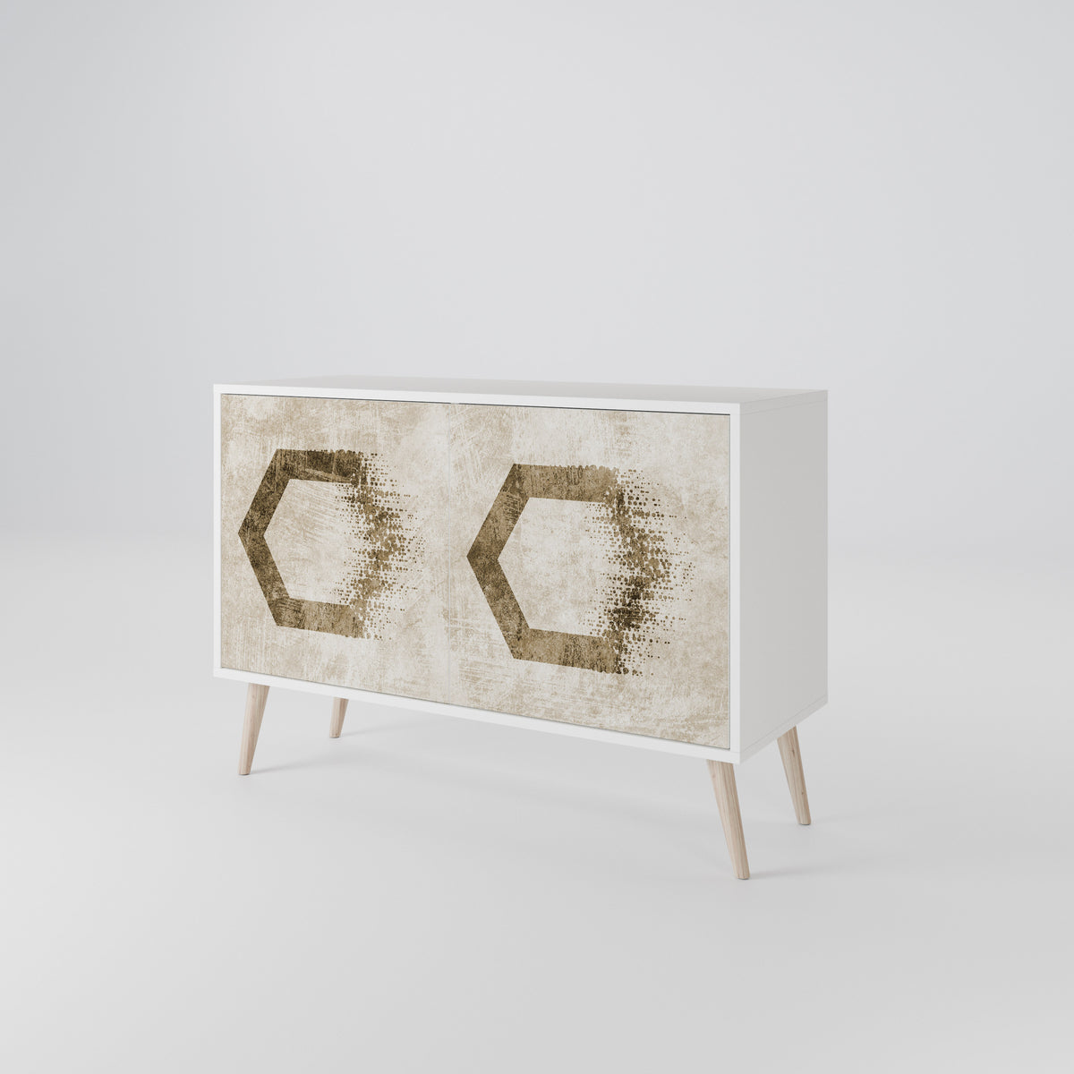 HEXAGONAL SHAPES 2-Door Sideboard