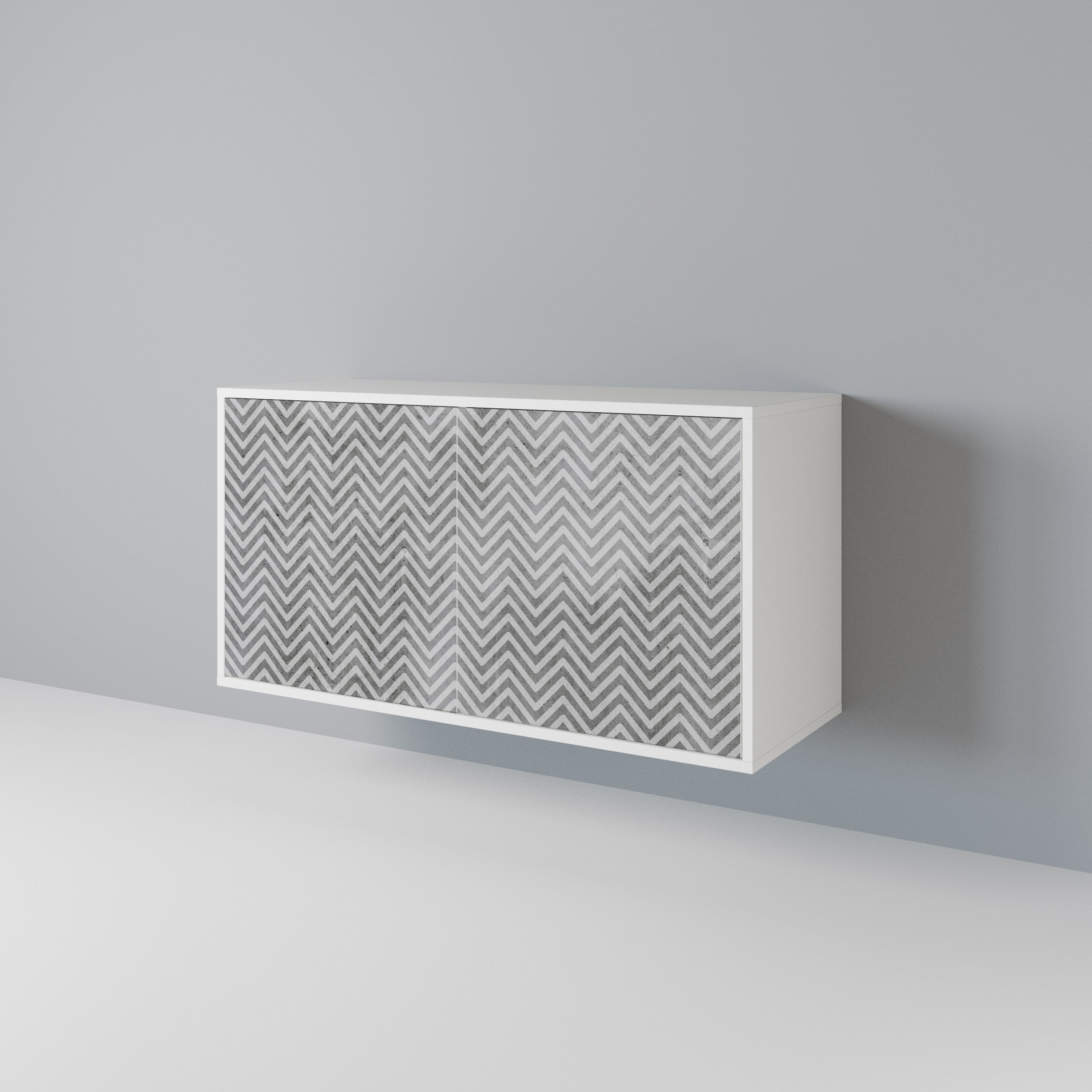 CONCRETE ZIG ZAG 2-Door Sideboard