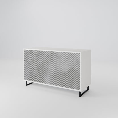 CONCRETE ZIG ZAG 2-Door Sideboard
