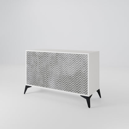CONCRETE ZIG ZAG 2-Door Sideboard