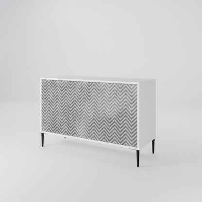 CONCRETE ZIG ZAG 2-Door Sideboard