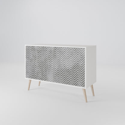 CONCRETE ZIG ZAG 2-Door Sideboard