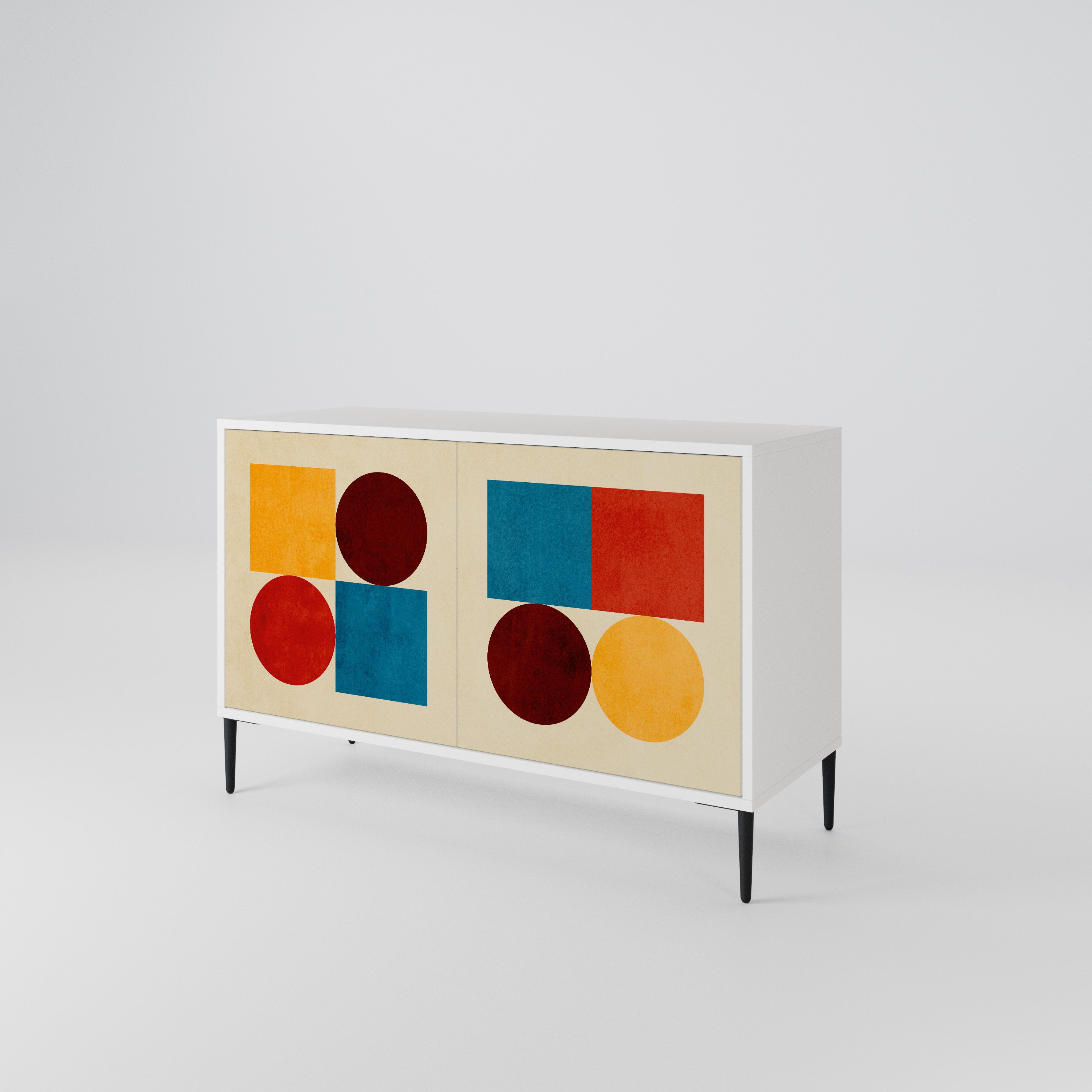 GEOMETRIC PUZZLE 2-Door Sideboard