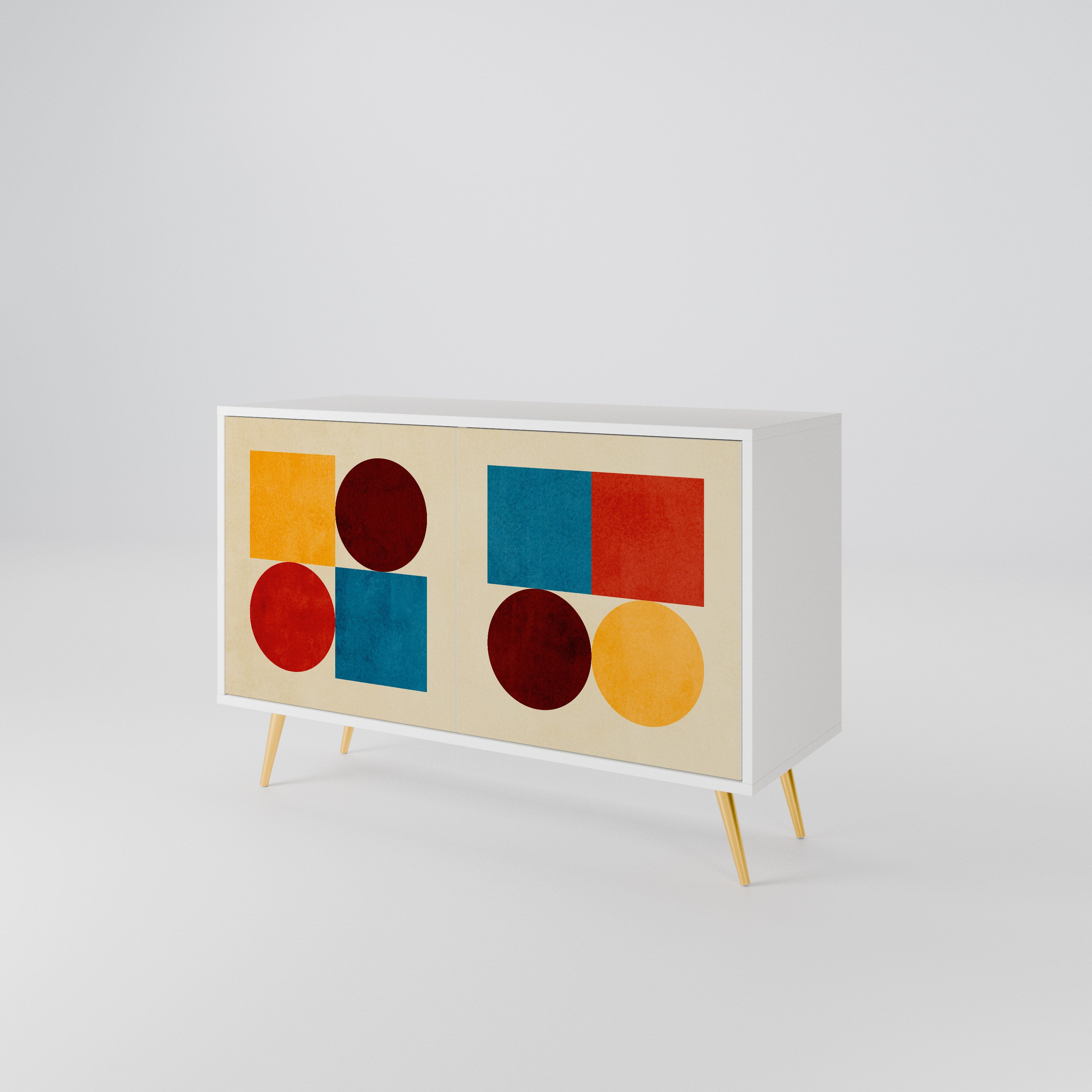 GEOMETRIC PUZZLE 2-Door Sideboard