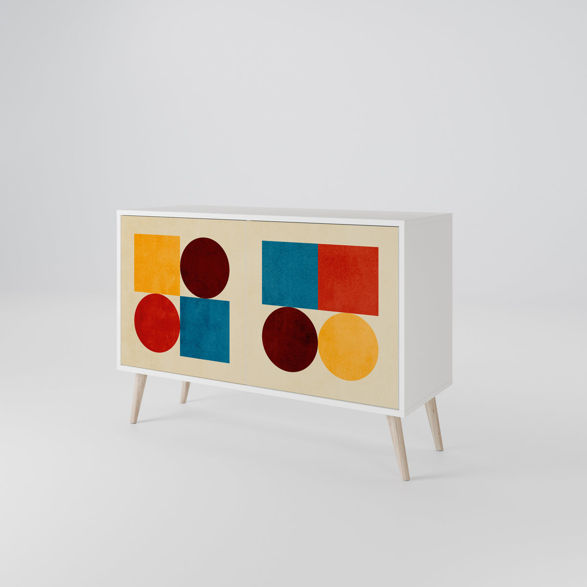 GEOMETRIC PUZZLE 2-Door Sideboard