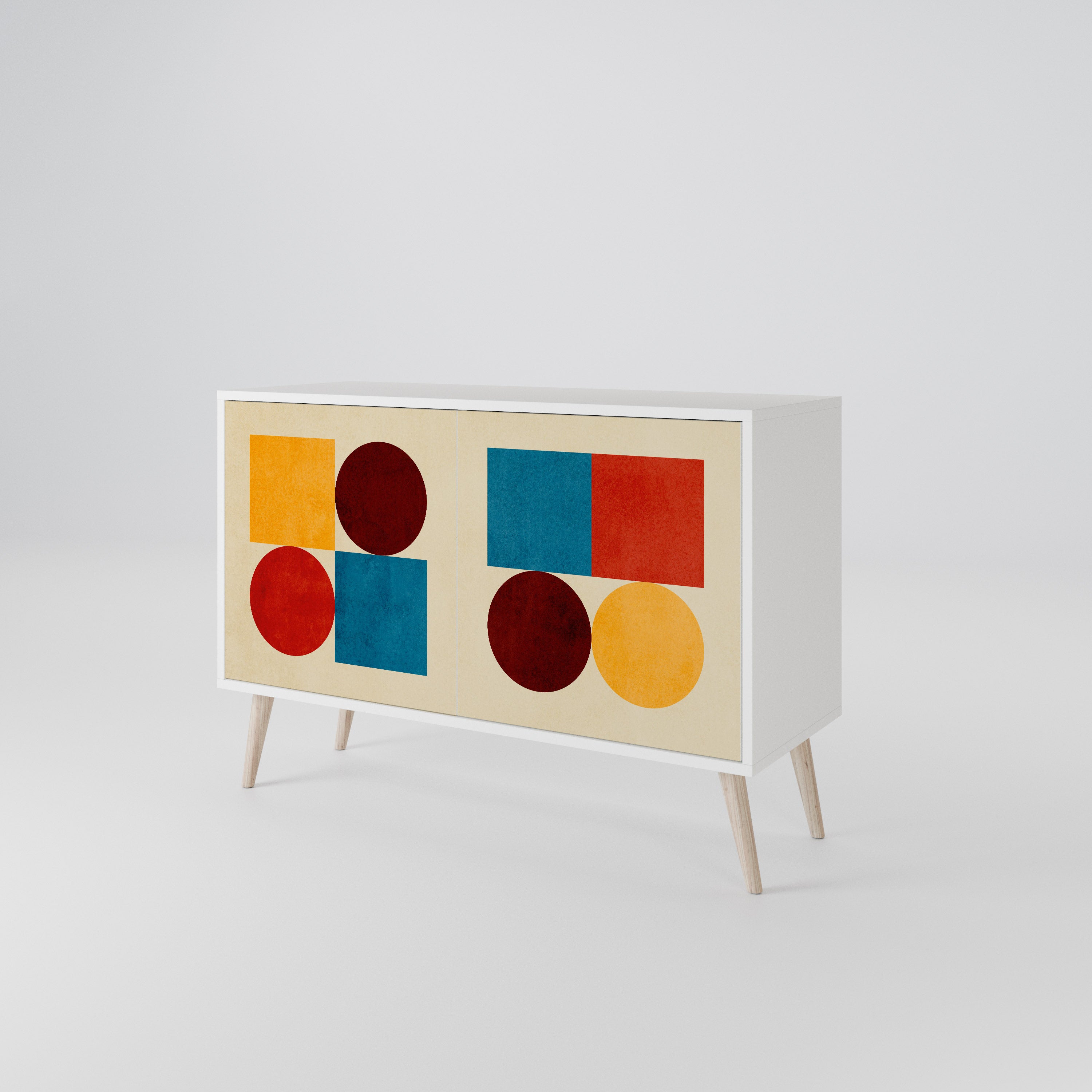 GEOMETRIC PUZZLE 2-Door Sideboard