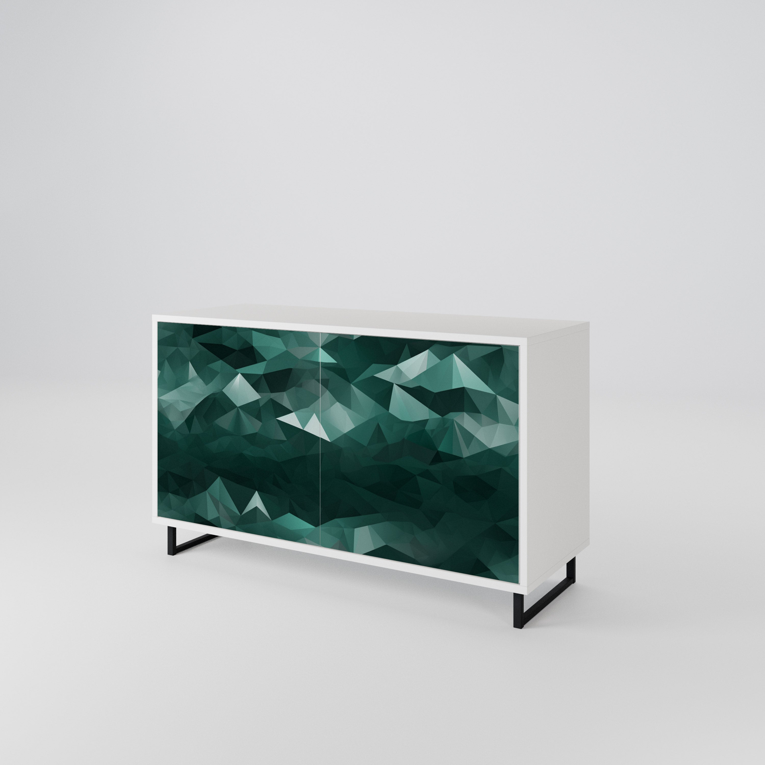 POLYGONAL FLOATING 2-Door Sideboard