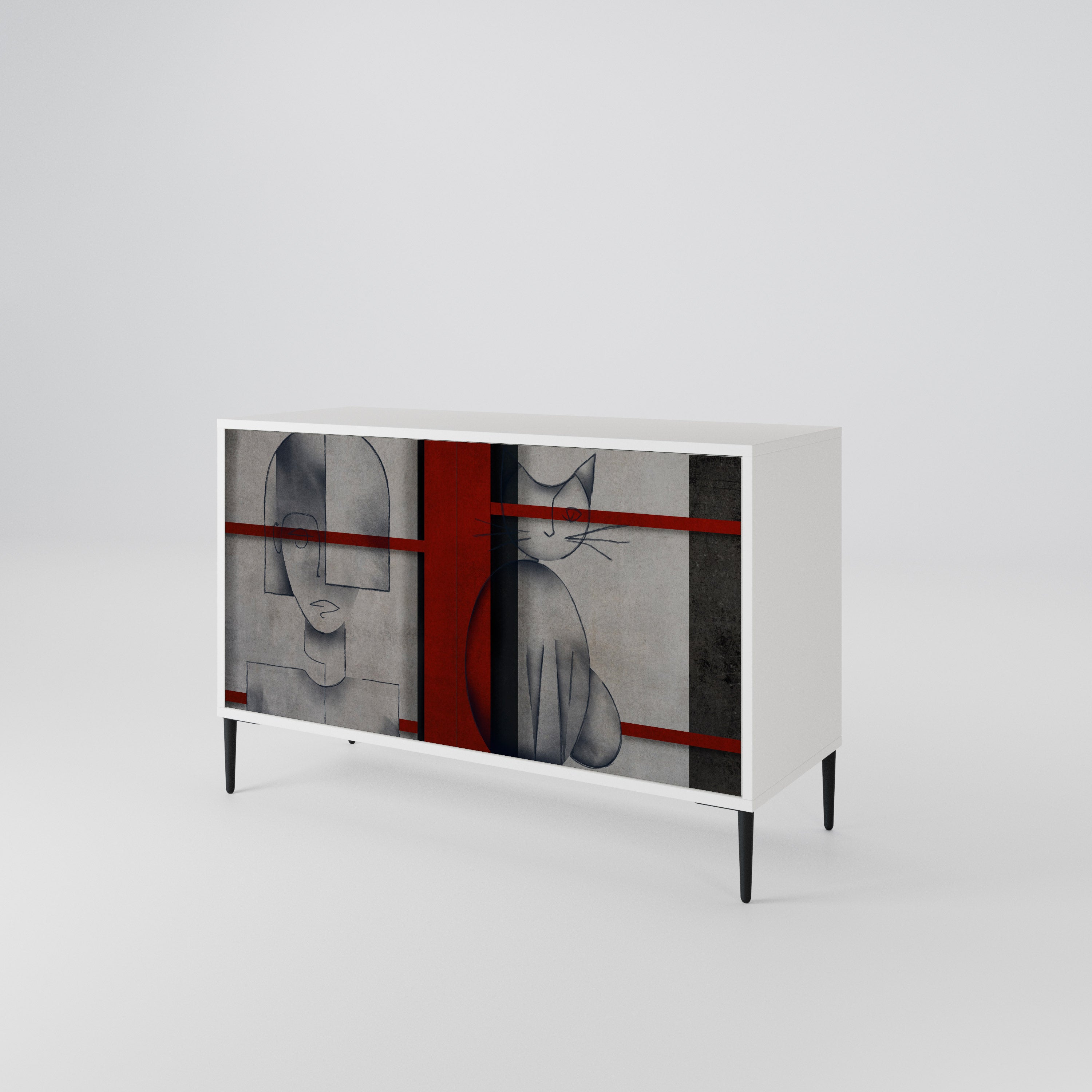 GRAY FIGURES 2-Door Sideboard